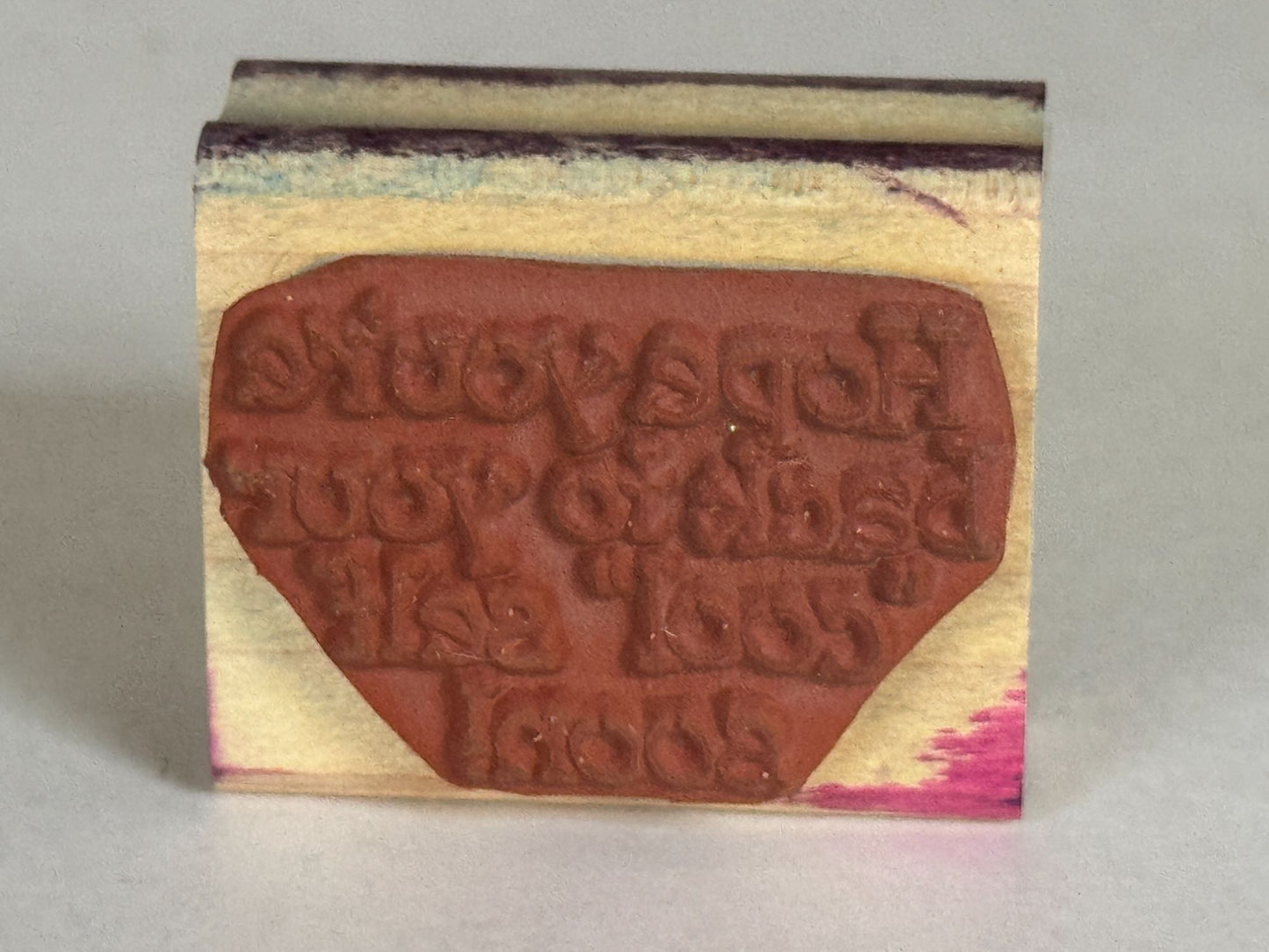 Stampin Up Rubber Stamp Get Well Soon Card Making Words Back to Cool Self Craft