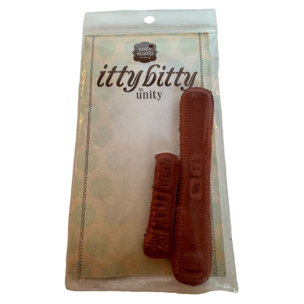 Unity Stamp Itty Bitty Rubber Stamps Good Luck With That Preggo Pregnancy Test