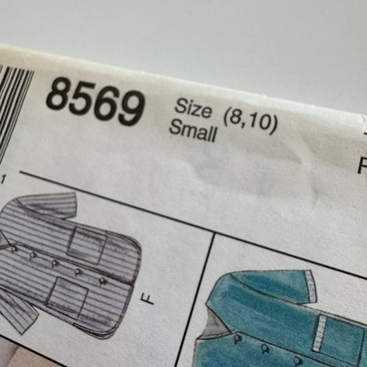 McCalls Sewing Pattern 8569 Misses Robe Easy Size Small 8-10 Uncut 8 Looks 1990s