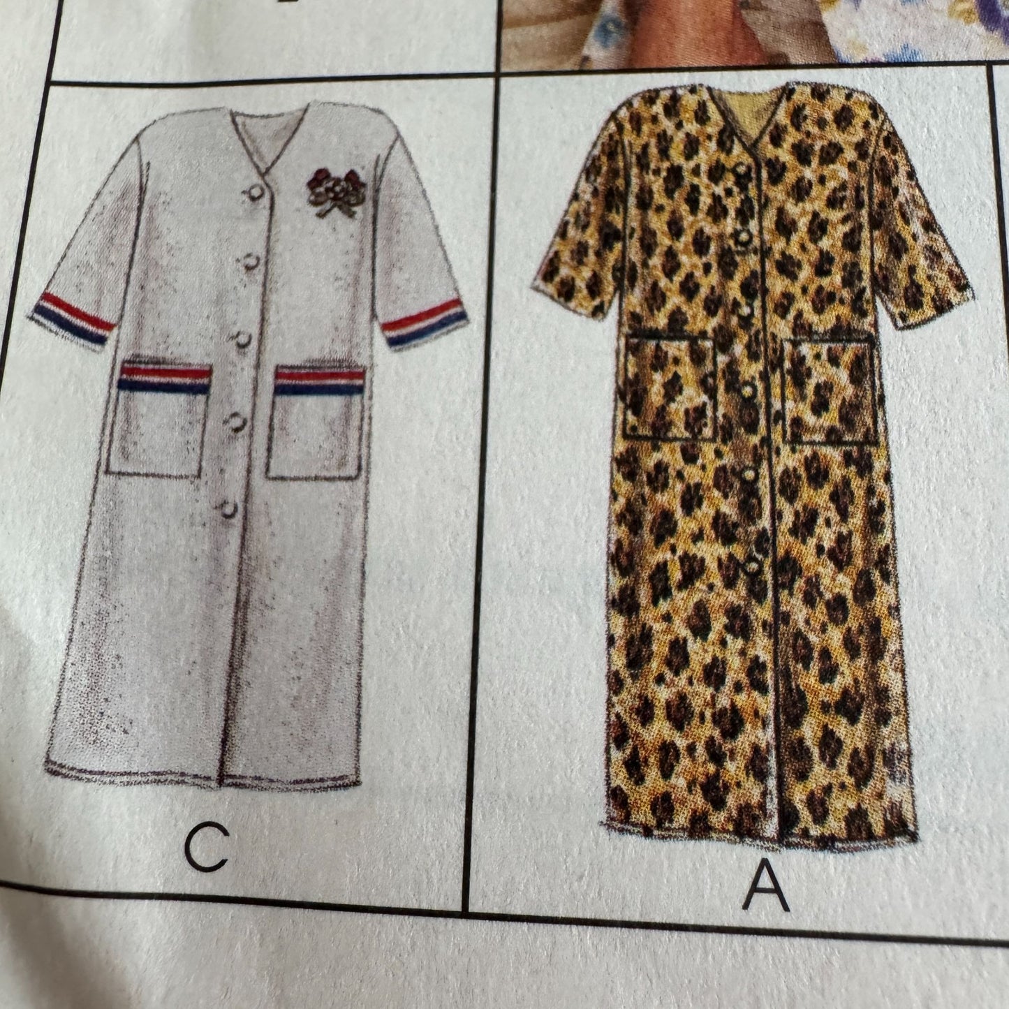 McCalls Sewing Pattern 8569 Misses Robe Easy Size Small 8-10 Uncut 8 Looks 1990s