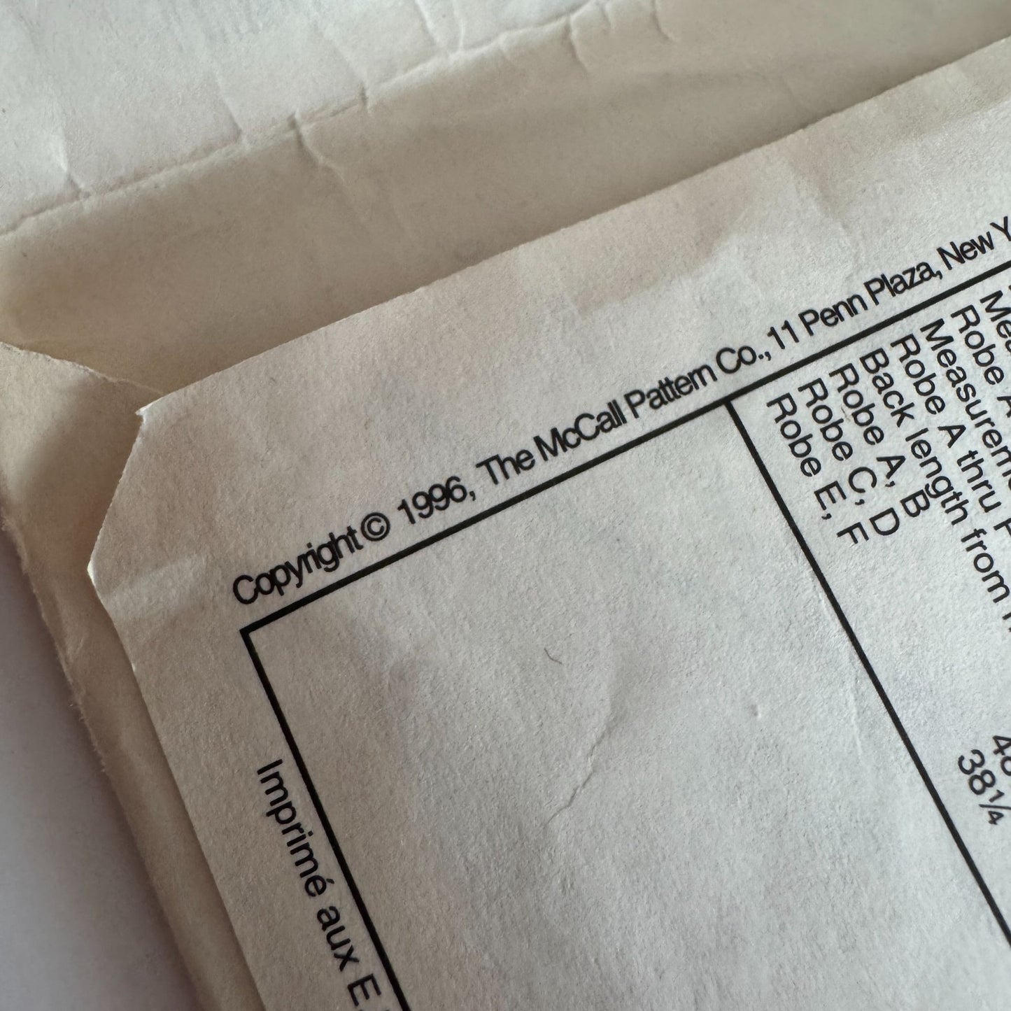 McCalls Sewing Pattern 8569 Misses Robe Easy Size Small 8-10 Uncut 8 Looks 1990s