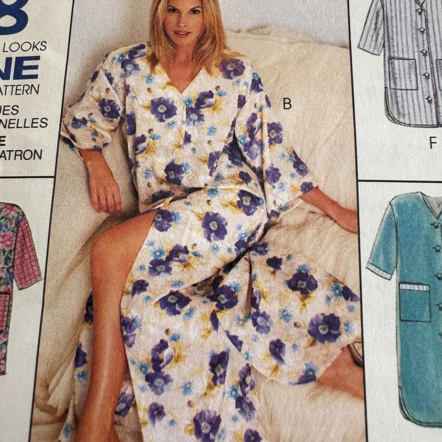 McCalls Sewing Pattern 8569 Misses Robe Easy Size Small 8-10 Uncut 8 Looks 1990s