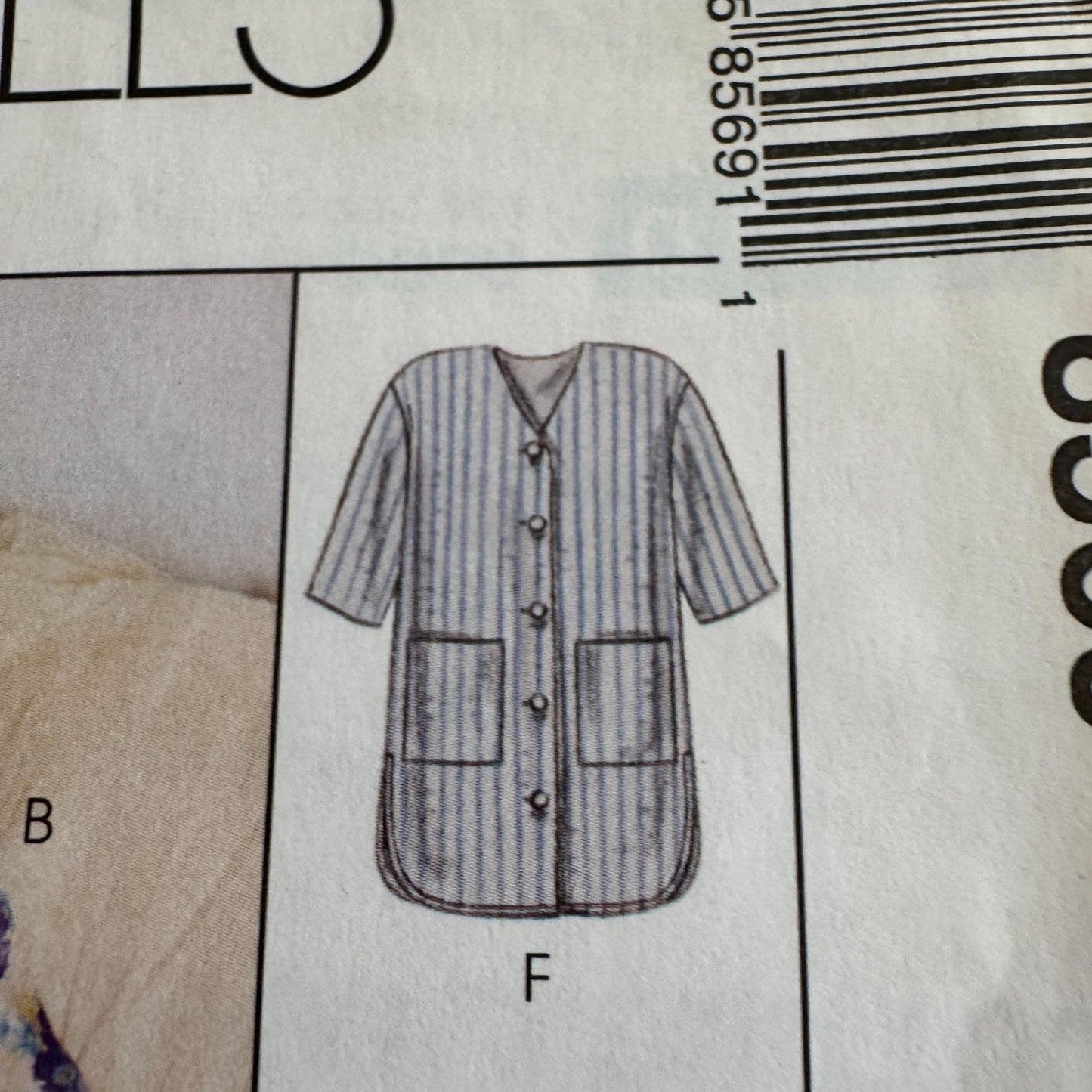 McCalls Sewing Pattern 8569 Misses Robe Easy Size Small 8-10 Uncut 8 Looks 1990s