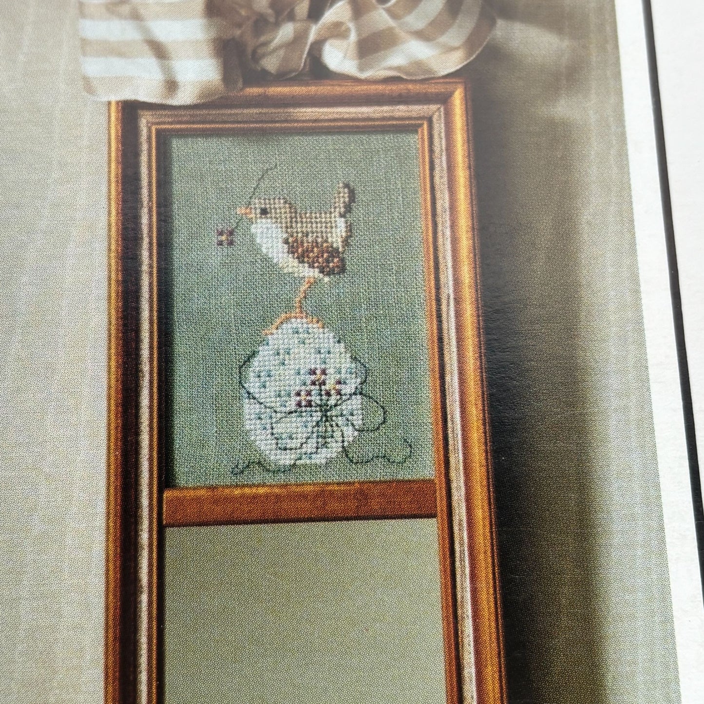 The Cricket Collection Cross Stitch Pattern Easter Eggs Spring Bird Pansy Flower 109