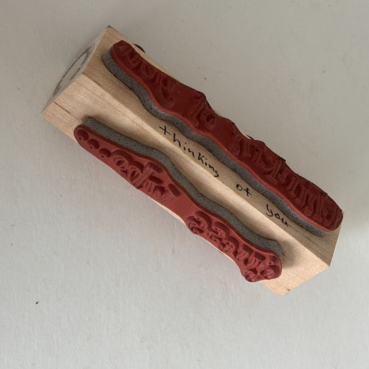 Embossing Arts Rubber Stamp Multi-Sided Sentiments Thinking of You Guess Who Cardmaking Words Friendship