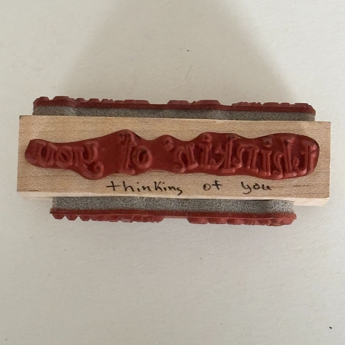 Embossing Arts Rubber Stamp Multi-Sided Sentiments Thinking of You Guess Who Cardmaking Words Friendship