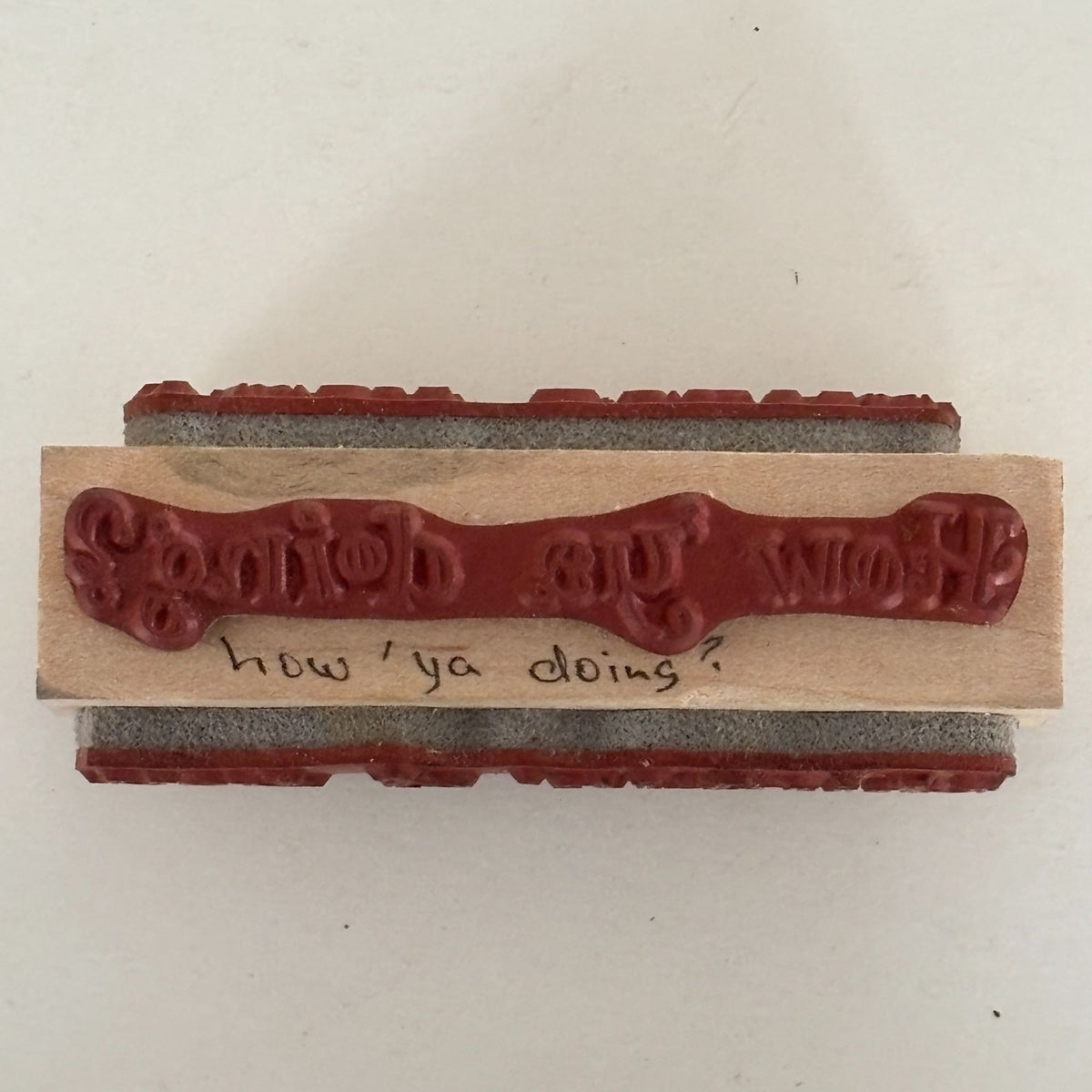 Embossing Arts Rubber Stamp Multi-Sided Sentiments Thinking of You Guess Who Cardmaking Words Friendship