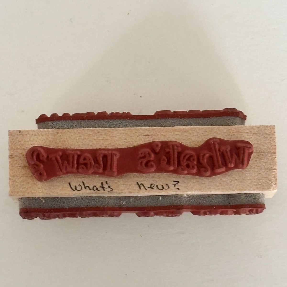 Embossing Arts Rubber Stamp Multi-Sided Sentiments Thinking of You Guess Who Cardmaking Words Friendship