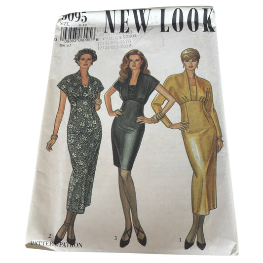 Simplicity Sewing Pattern 6095 New Look Cocktail Dress Fitted Sizes 8-18 Uncut