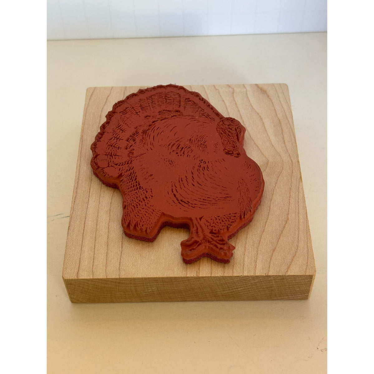 PSX Rubber Stamp Turkey Thanksgiving Animal Fall Harvest K-1961 Wood Mounted Autumn Farm