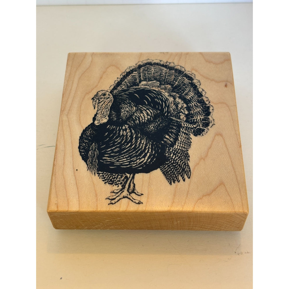 PSX Rubber Stamp Turkey Thanksgiving Animal Fall Harvest K-1961 Wood Mounted Autumn Farm