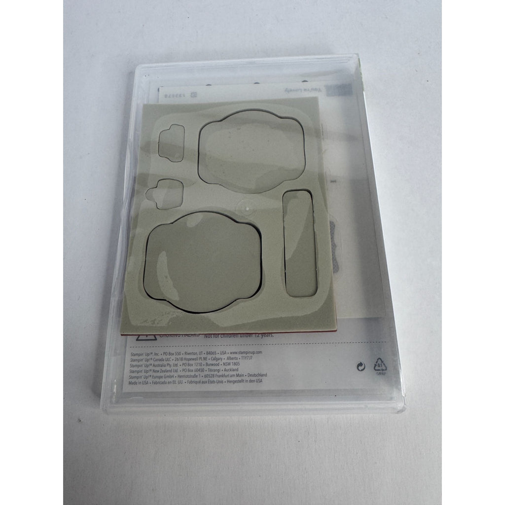 Stampin Up Rubber Stamp Set You're Lovely Gift Tag Friendship Card Making Happy