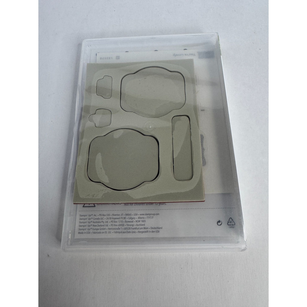 Stampin Up Rubber Stamp Set You're Lovely Gift Tag Friendship Card Making Happy