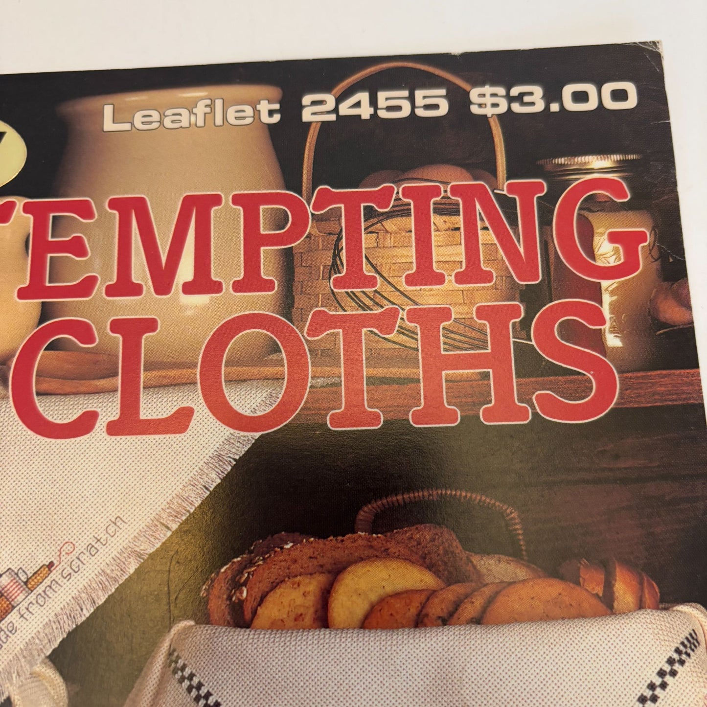 Leisure Arts Cross Stitch Patterns Beary Tempting Bread Cloths Christmas Baking