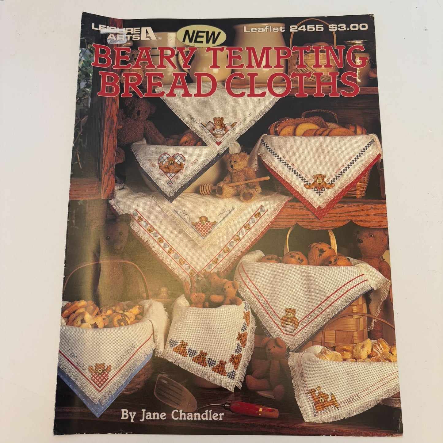 Leisure Arts Cross Stitch Patterns Beary Tempting Bread Cloths Christmas Baking