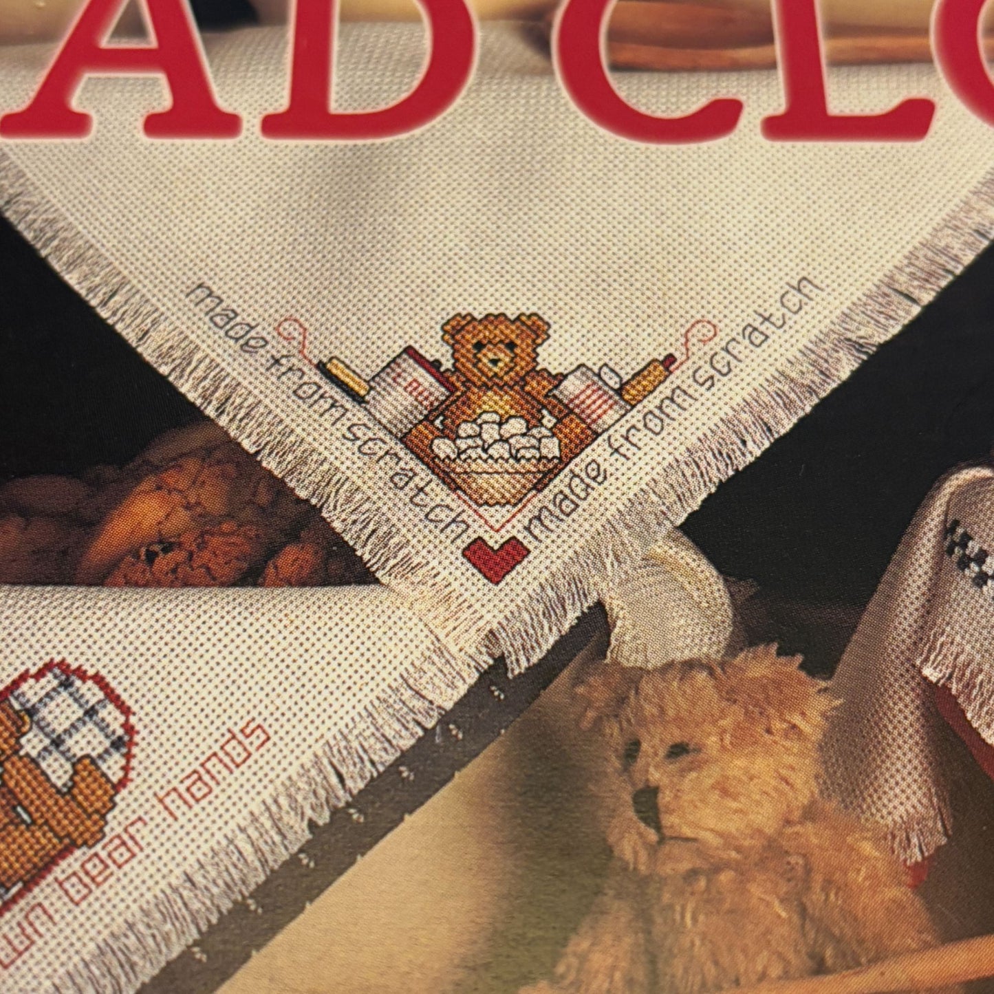 Leisure Arts Cross Stitch Patterns Beary Tempting Bread Cloths Christmas Baking