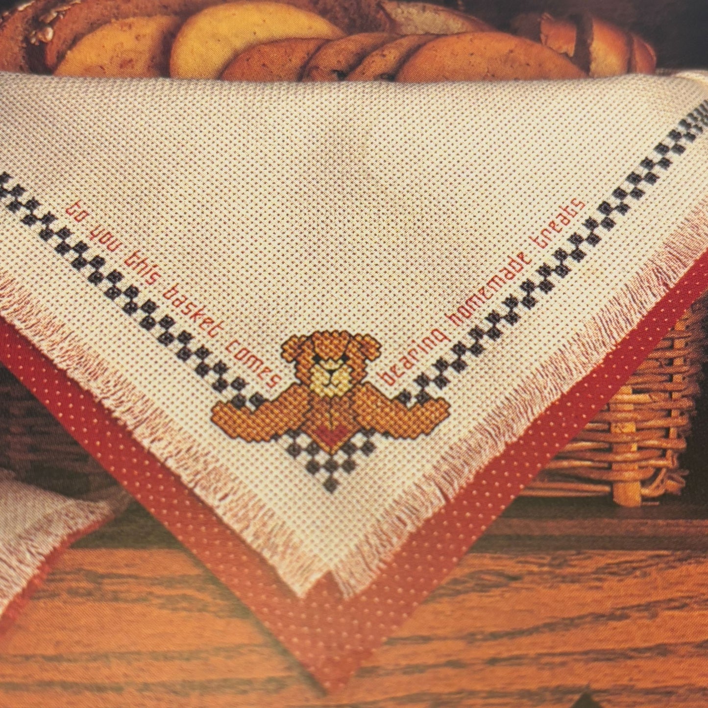 Leisure Arts Cross Stitch Patterns Beary Tempting Bread Cloths Christmas Baking