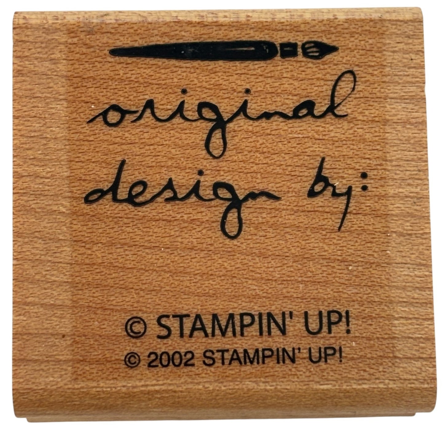 Stampin Up Wood Rubber Stamp Angel Policy Stamp Original Design By Stamping Word