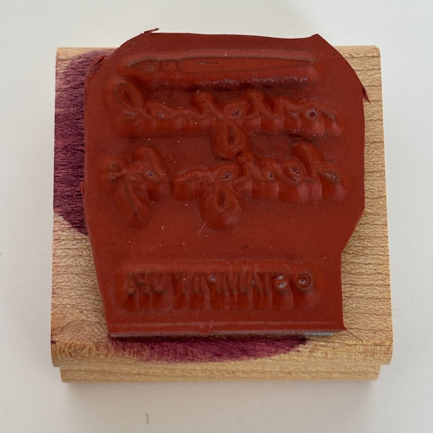 Stampin Up Wood Rubber Stamp Angel Policy Stamp Original Design By Stamping Word