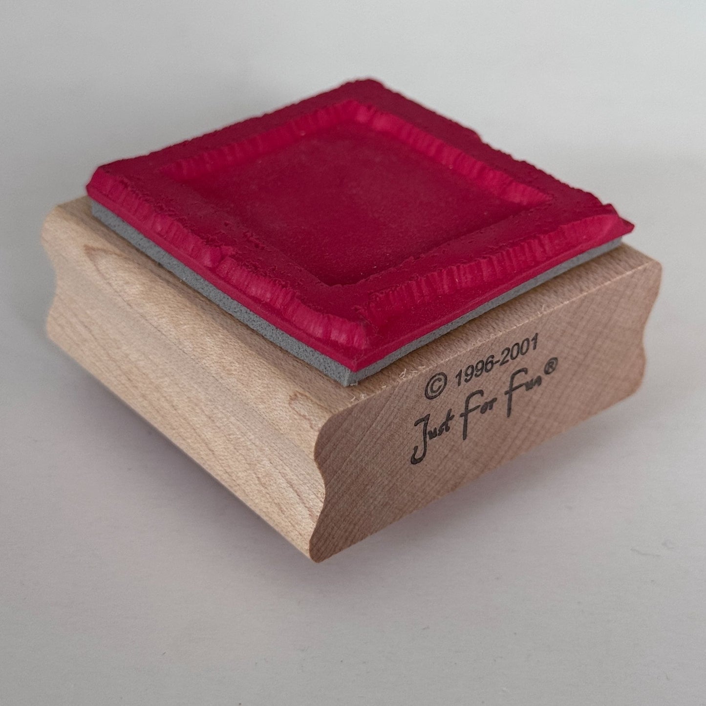 Just For Fun Rubber Stamp Squares Texture Frame Irregular Edges Background Craft