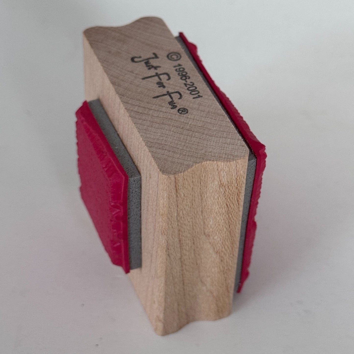 Just For Fun Rubber Stamp Squares Texture Frame Irregular Edges Background Craft