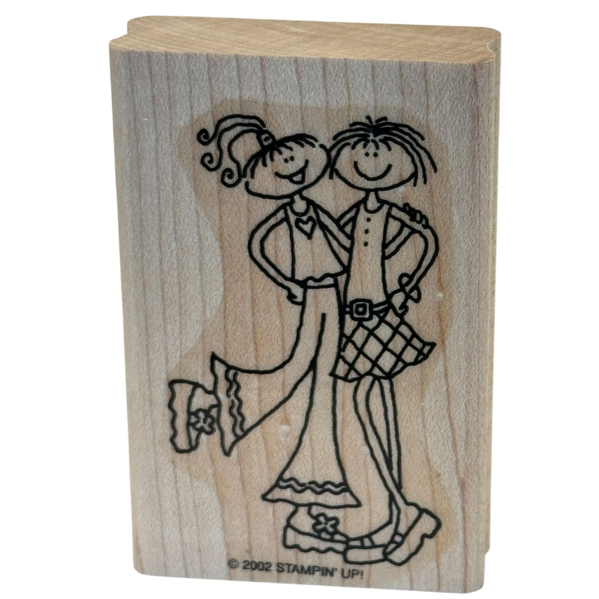 Stampin Up Rubber Stamp Girls Friendship Card Making Friends Girlfriends Preppy