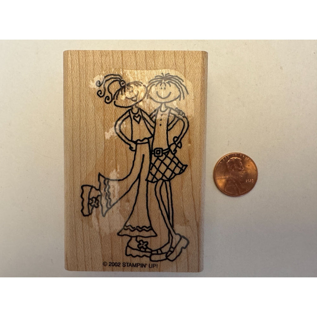 Stampin Up Rubber Stamp Girls Friendship Card Making Friends Girlfriends Preppy