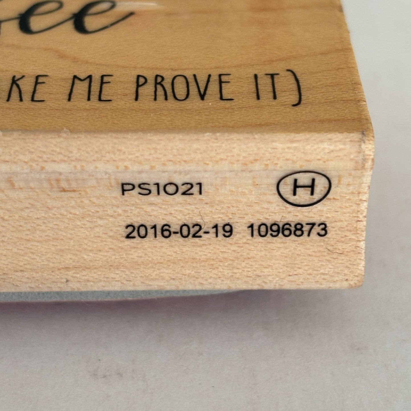 Hampton Art Rubber Stamp I Love You More Than Coffee Funny Sentiment Words Cardmaking