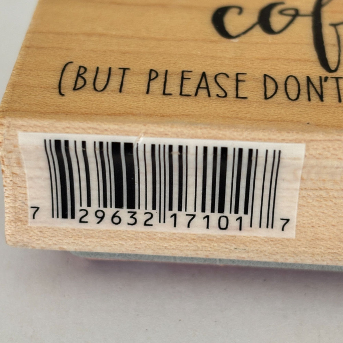 Hampton Art Rubber Stamp I Love You More Than Coffee Funny Sentiment Words Cardmaking