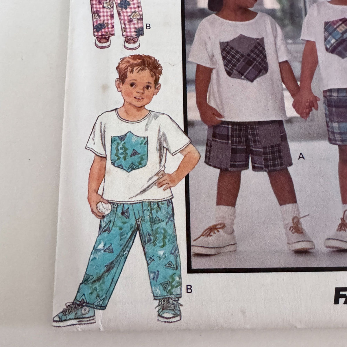 Butterick Sewing Pattern 6867 Kids Playwear Top Shorts Summer Easy 5 6 6X Uncut