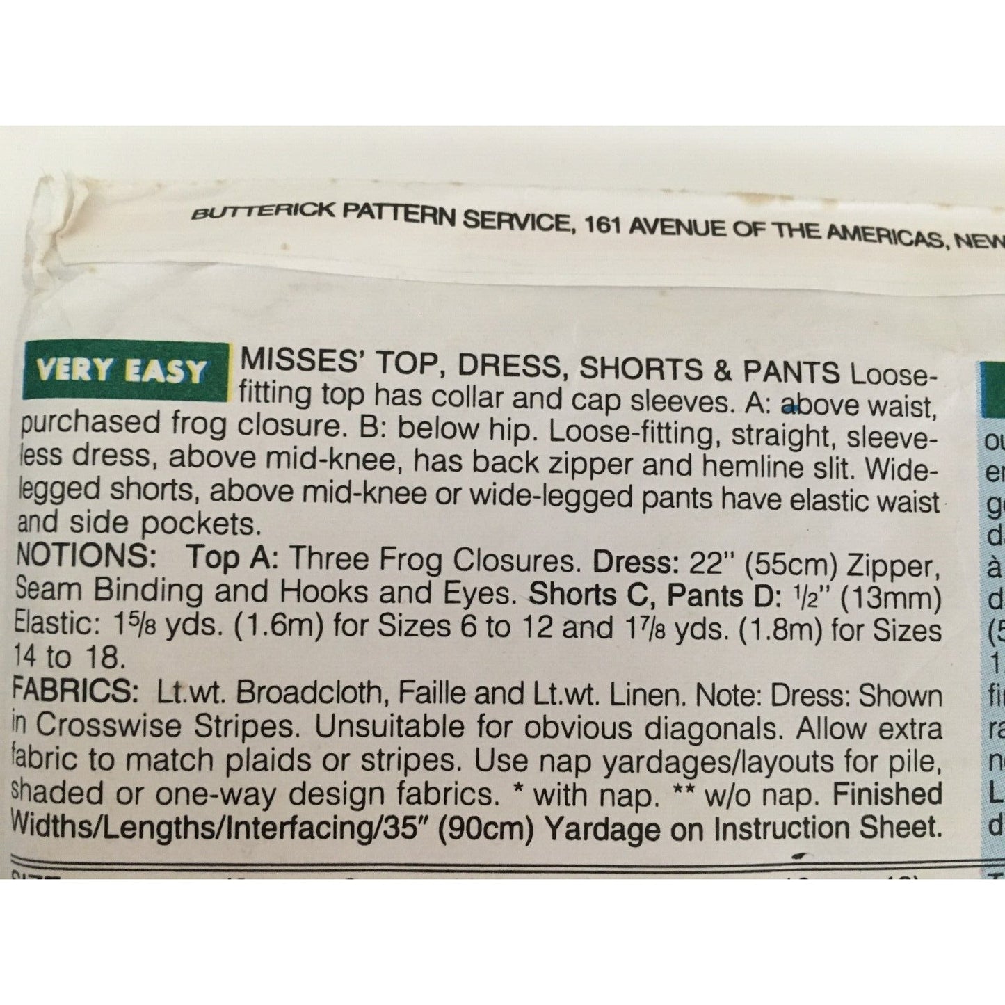 Butterick Sewing Pattern 3504 Misses Capsule Wardrobe Sheath Dress Pant 14-18 UC
