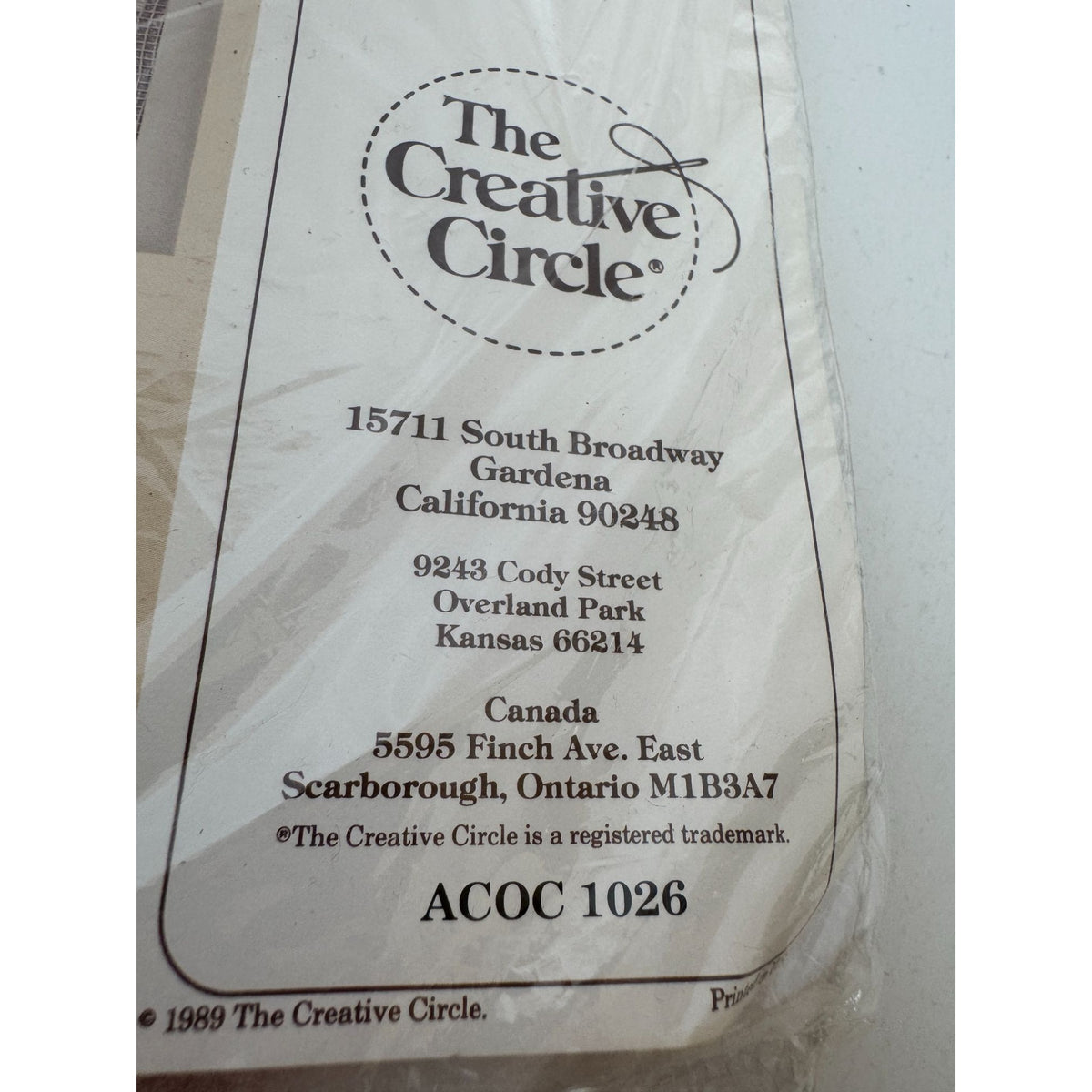 The Creative Circle Hemmed with Prayer Cross Stitch Kit Wall Hanging Tapestry