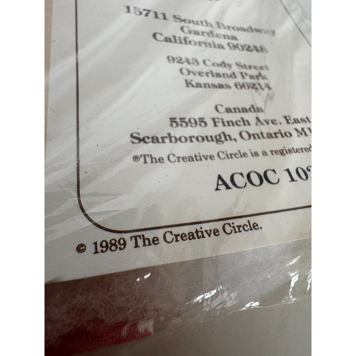 The Creative Circle Hemmed with Prayer Cross Stitch Kit Wall Hanging Tapestry