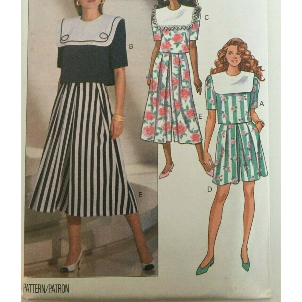 Butterick Sewing Pattern 6042 Misses Top Split Skirt Skort Pantskirt Culotte UC