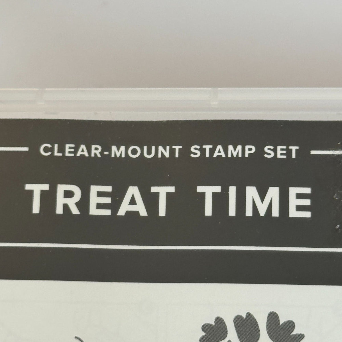 Stampin Up Clear Mount Stamp Set Treat Time Thinking of You Get Well Soon Words