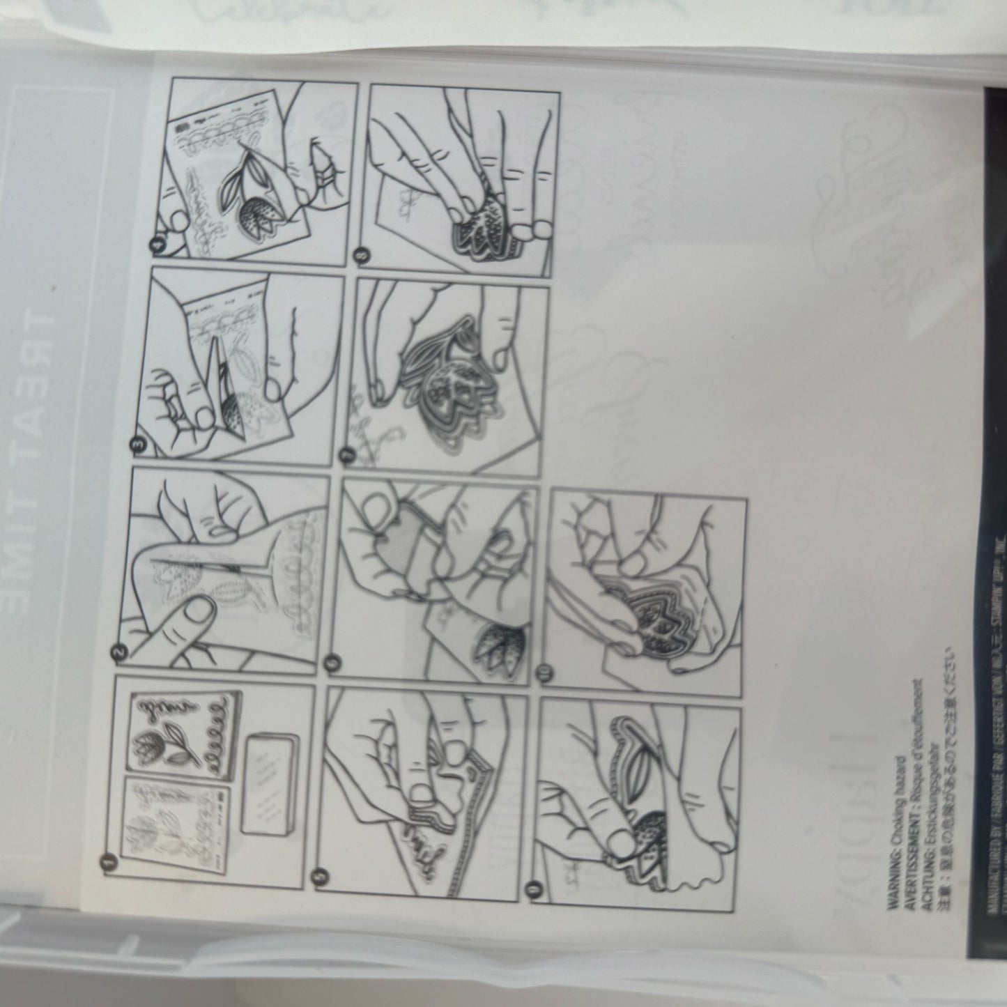 Stampin Up Clear Mount Stamp Set Treat Time Thinking of You Get Well Soon Words