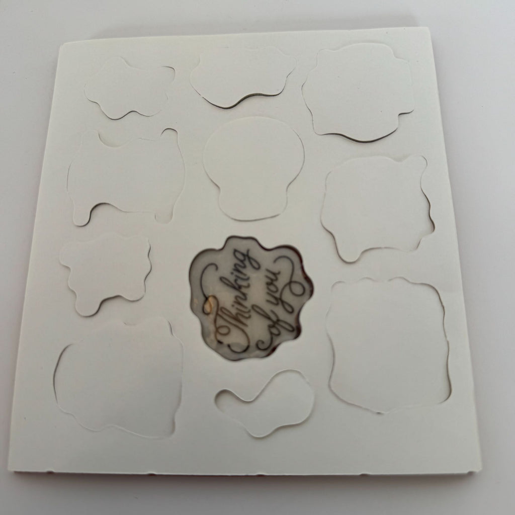 Stampin Up Clear Mount Stamp Set Treat Time Thinking of You Get Well Soon Words