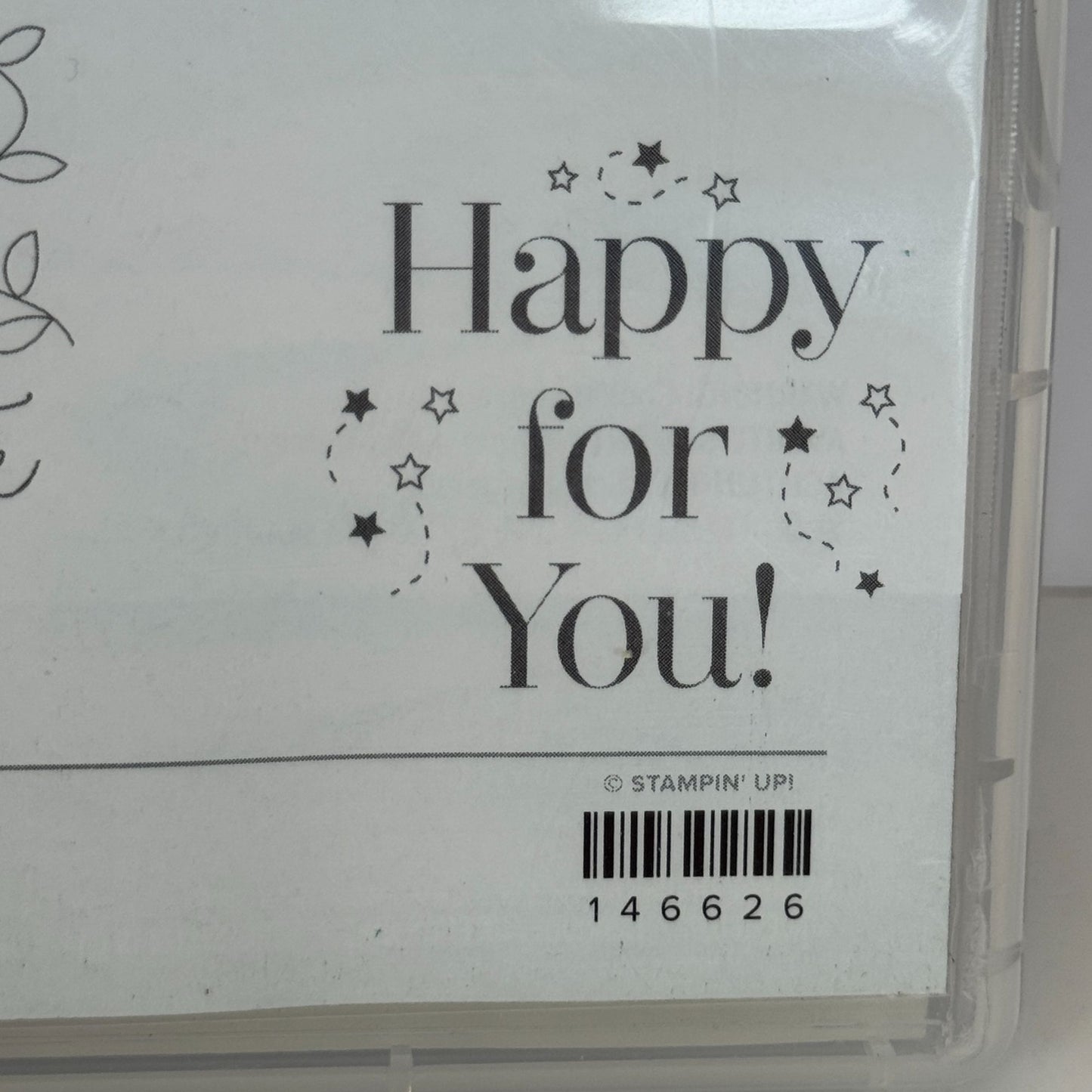 Stampin Up Clear Mount Stamp Set Treat Time Thinking of You Get Well Soon Words