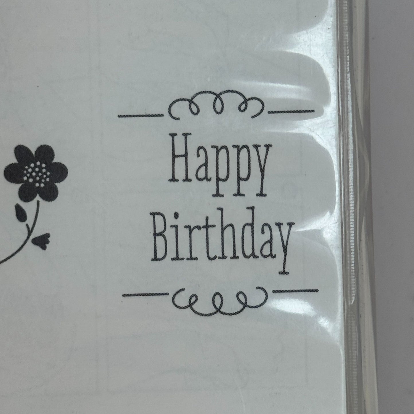 Stampin Up Clear Mount Stamp Set Treat Time Thinking of You Get Well Soon Words
