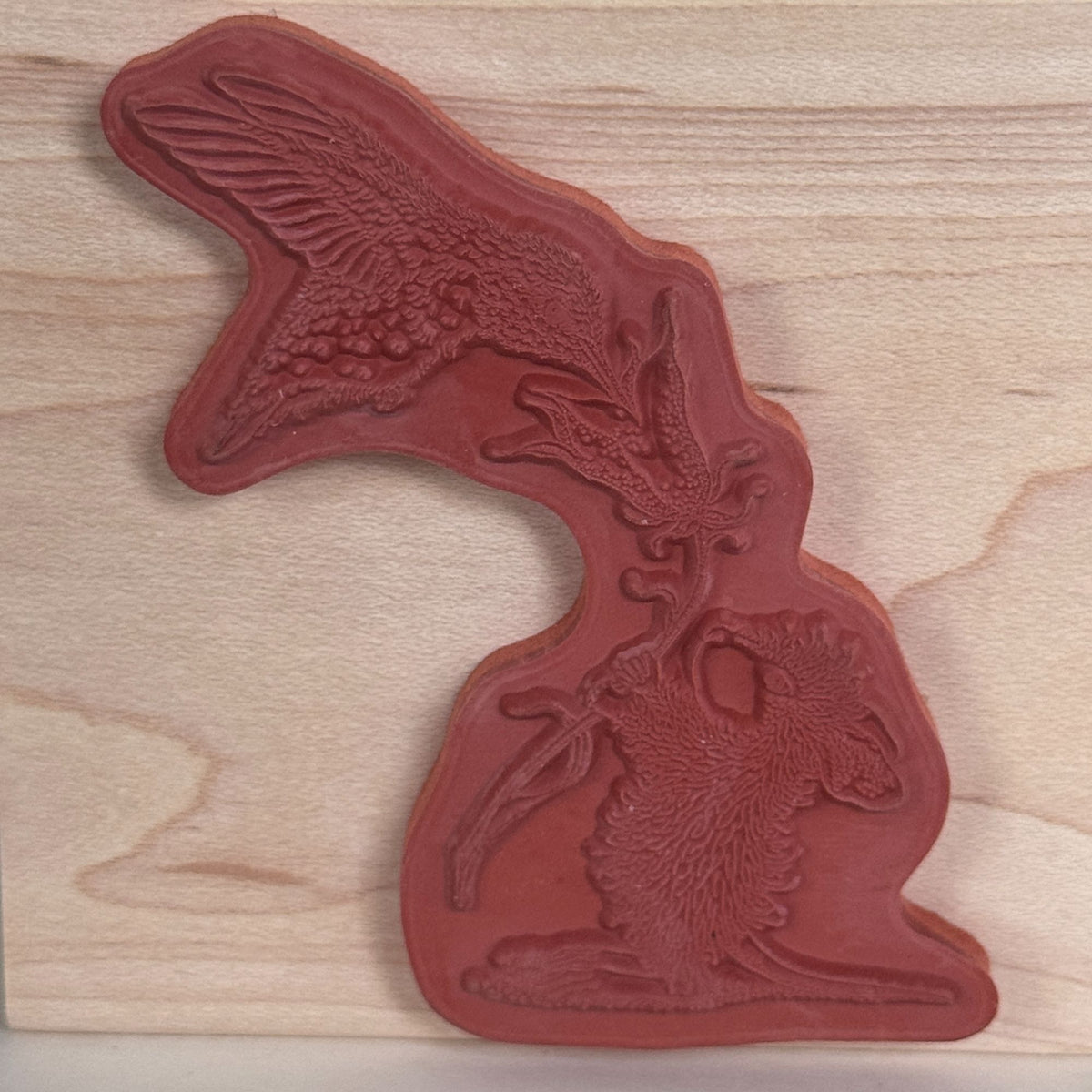 House Mouse Rubber Stamp Sweet Nectar Hummingbird Flower Spellbinders Cardmaking Craft Wood Mounted