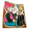 Gnome with Butterfly Rubber Stamp Whimsical Fantasy Friendship Card Making