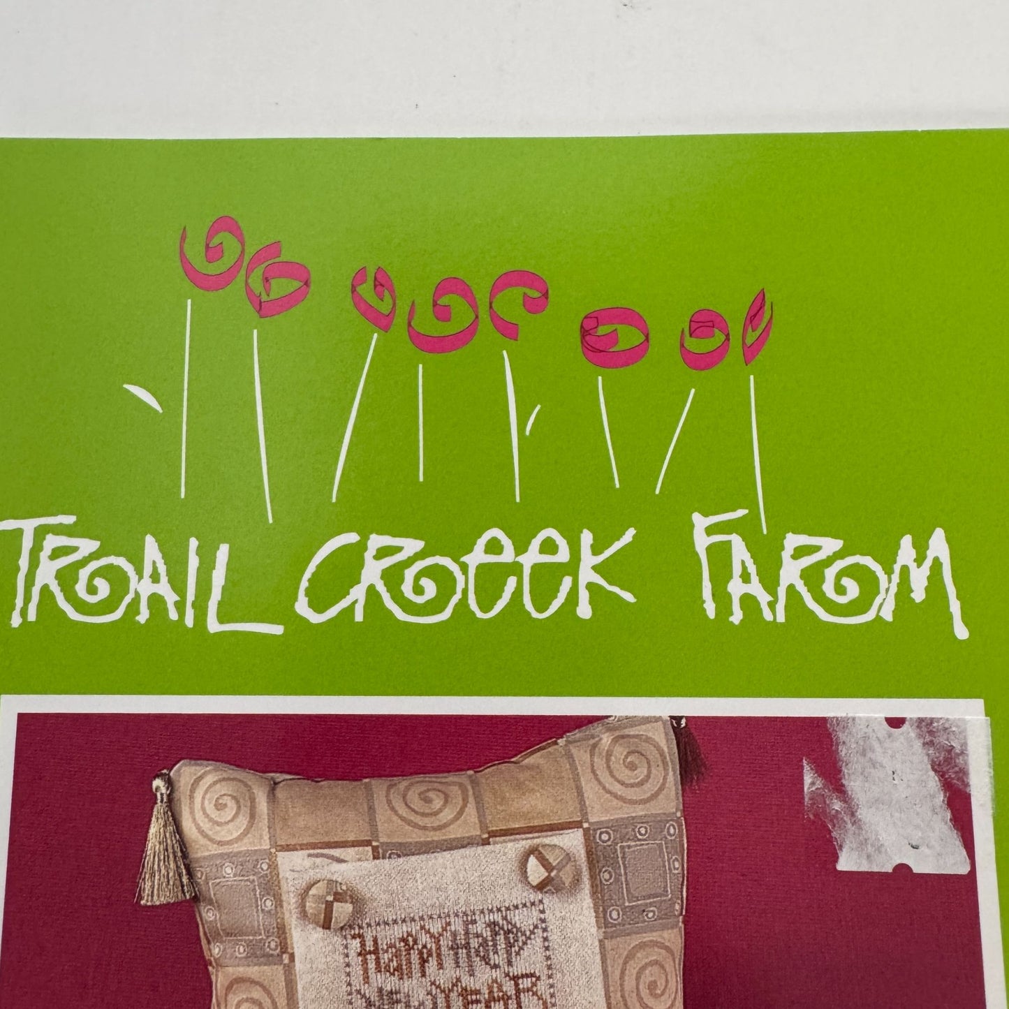 Trail Creek Farm Cross Stitch Pattern Millennium 2 Happy New Year Ornaments Deer