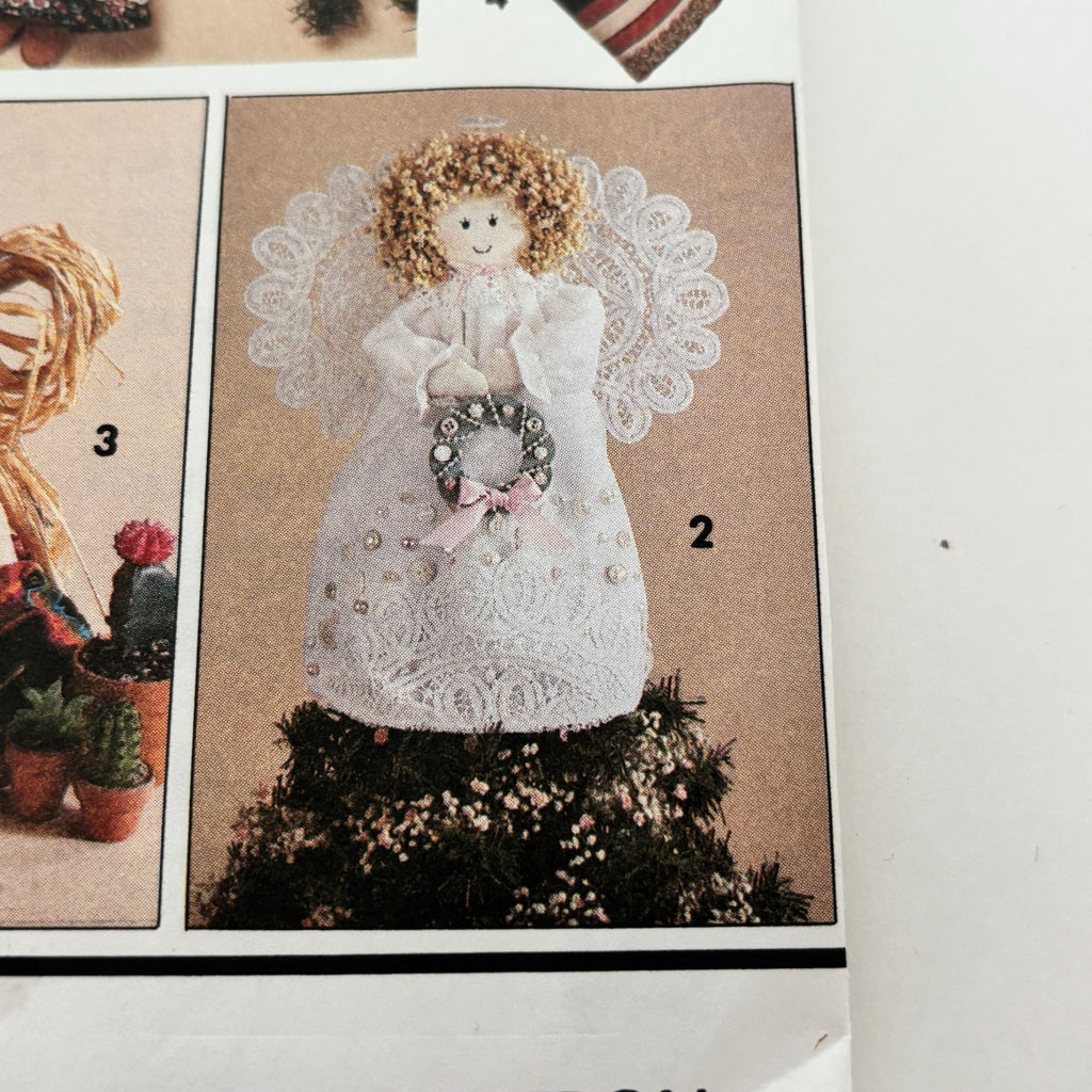 Simplicity Sewing Pattern 7549 Christmas Crafts Angel Tree Topper Ornaments UC