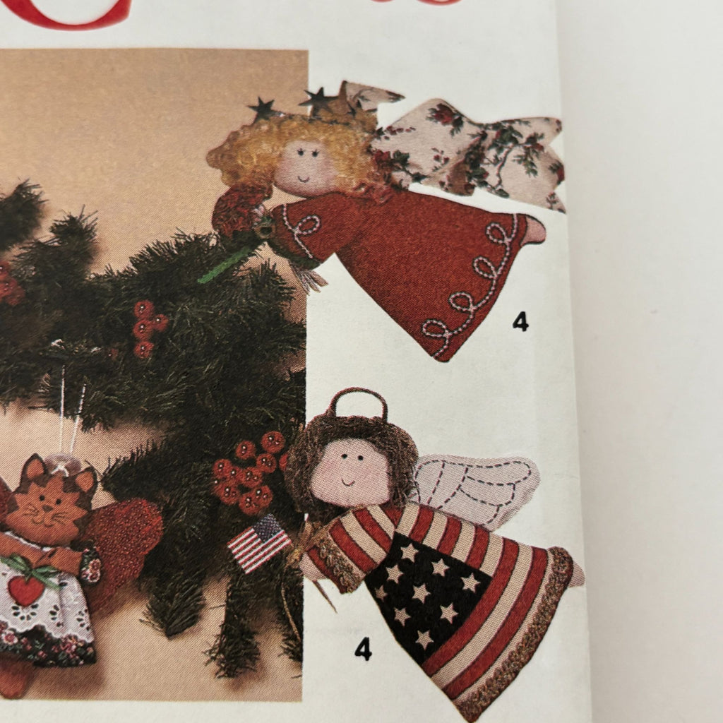 Simplicity Sewing Pattern 7549 Christmas Crafts Angel Tree Topper Ornaments UC