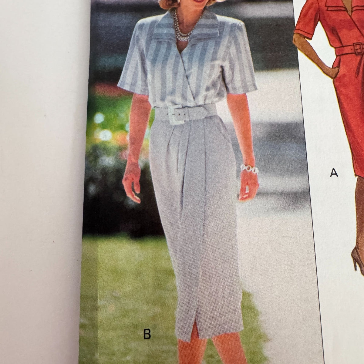 Butterick Sewing Pattern 6831 90s Power Dress Midi Mock Wrap Leslie Fay 6-10 Uncut