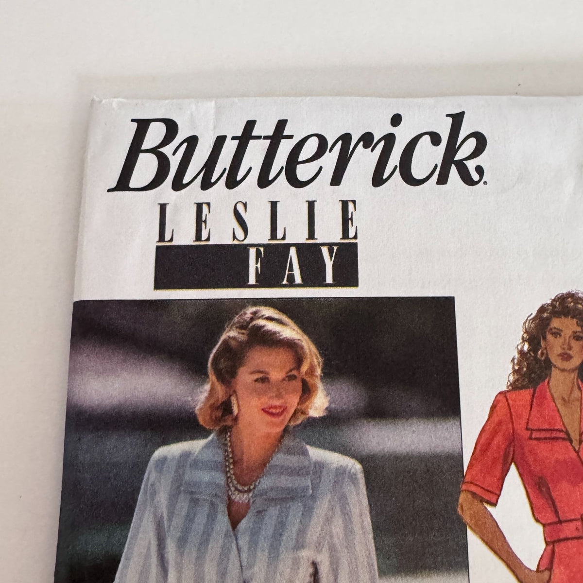 Butterick Sewing Pattern 6831 90s Power Dress Midi Mock Wrap Leslie Fay 6-10 Uncut