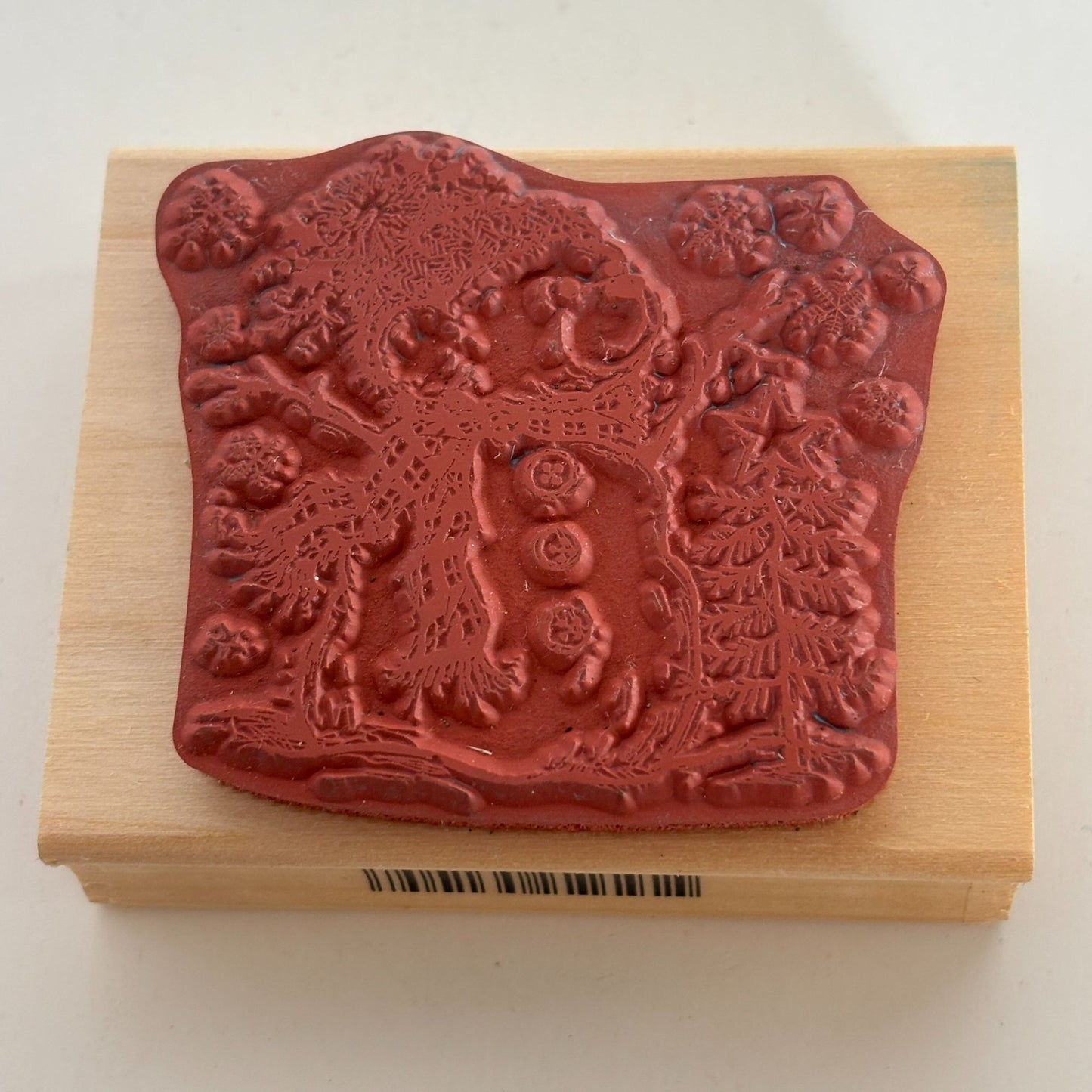 PSX Rubber Stamp Snowman Teddy Bear Snow Winter Holiday Christmas Card Making