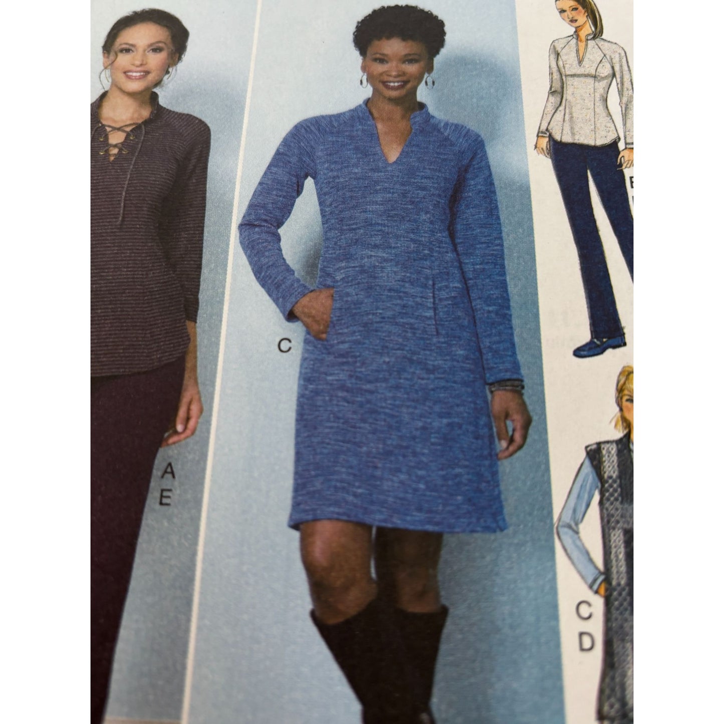 Butterick Sewing Pattern B6494 Top Vest Dress Pants Work Outfit 14-22 UC Easy