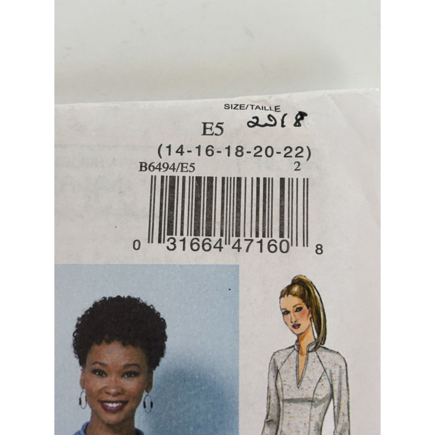 Butterick Sewing Pattern B6494 Top Vest Dress Pants Work Outfit 14-22 UC Easy