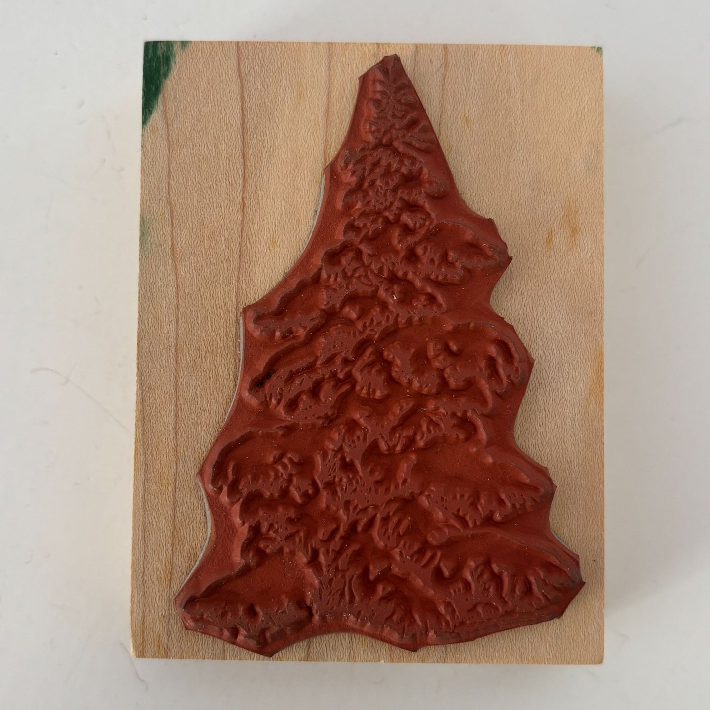 Penny Black Wood Rubber Stamp Snowy Fir Tree Christmas Card Making Holidays 960H